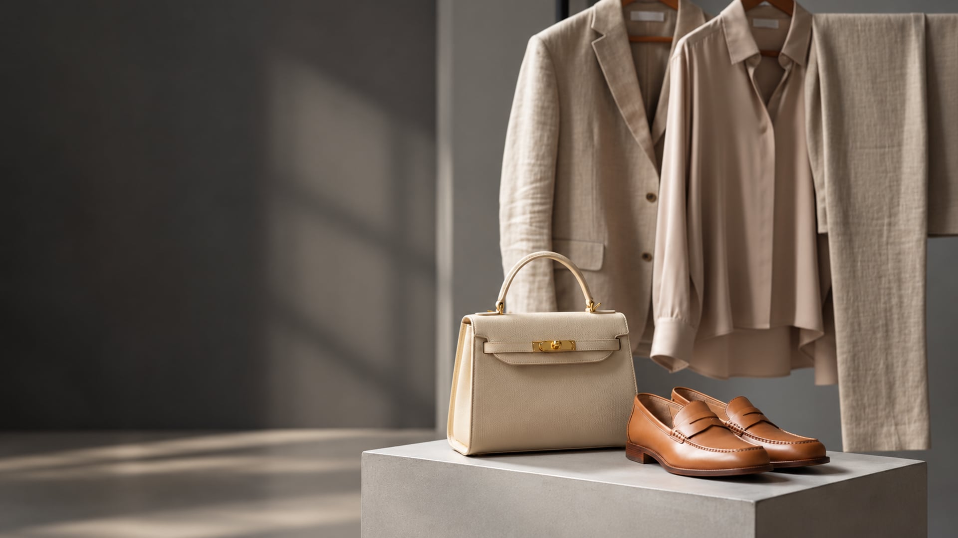 Prendas delicadas, bolso de piel y zapatos cuidados